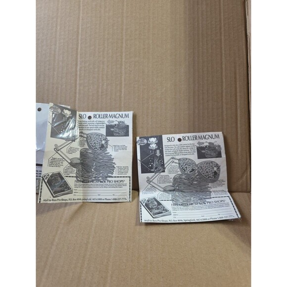 3 NOS Vintage Bass Pro Shops Spinnerbaits Retro‎ Fishing Slow Roller Magnum - Picture 5 of 6